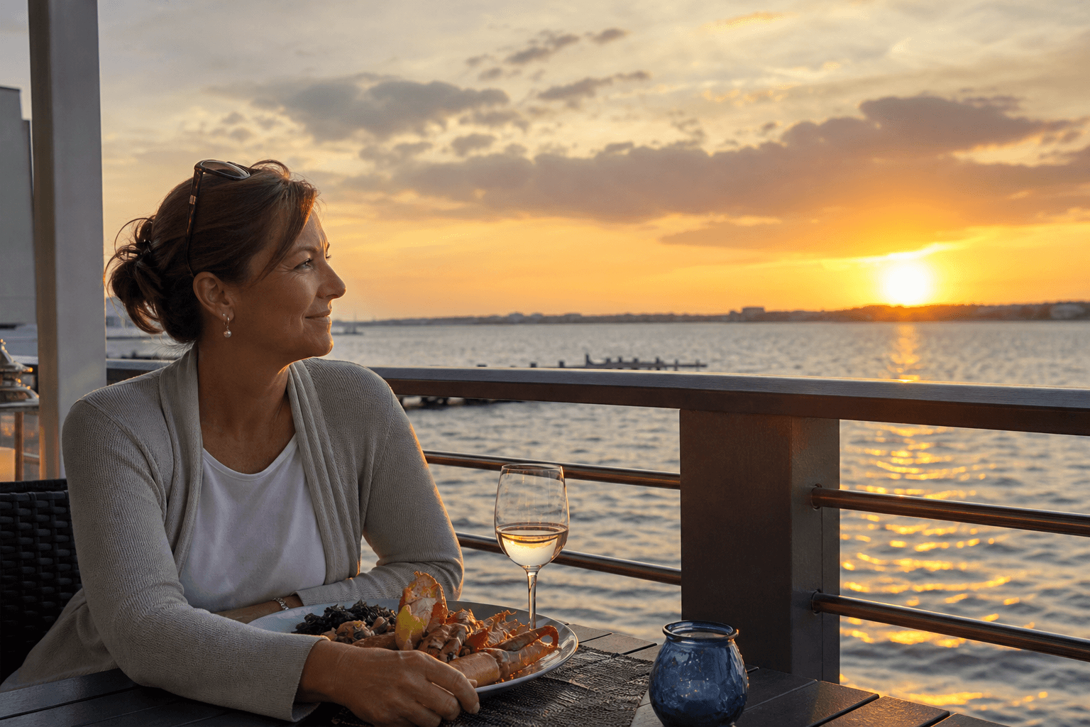 Solo sunset dinner over forty: Ocean City without the performance — Beach Blog photo, Ocean City, Maryland