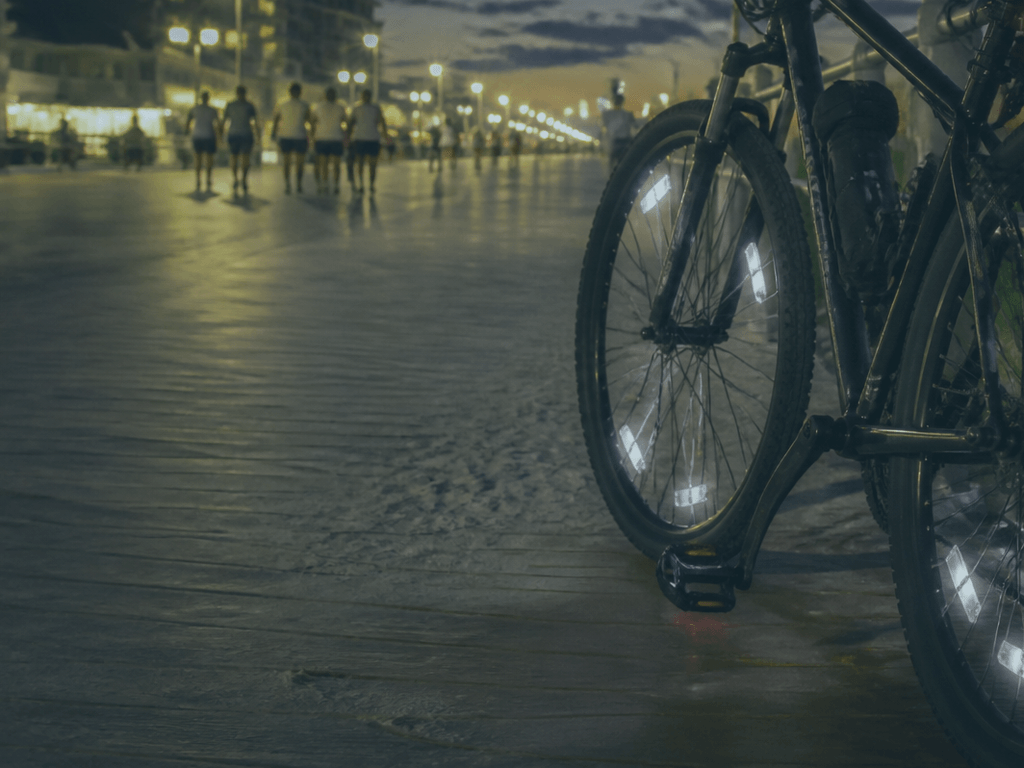 Spoke reflectors before night rides — supporting Beach Blog photo, Ocean City, Maryland