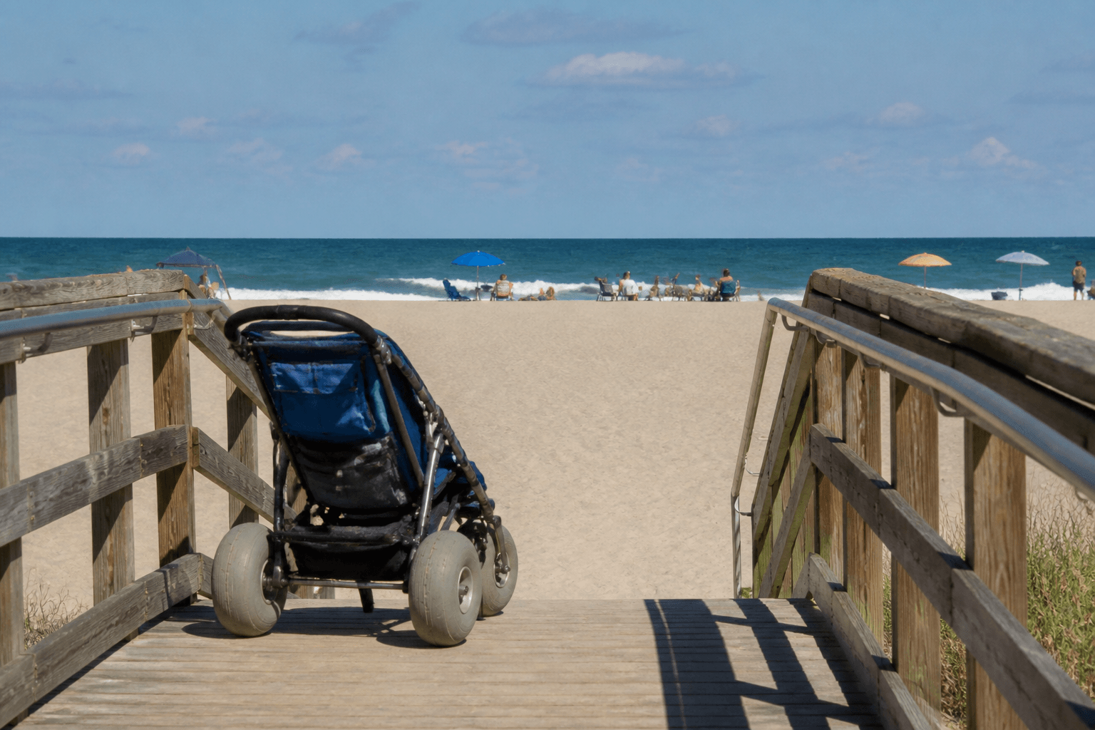 Stroller sand wheels vs carry: know your beach path — Beach Blog photo, Ocean City, Maryland
