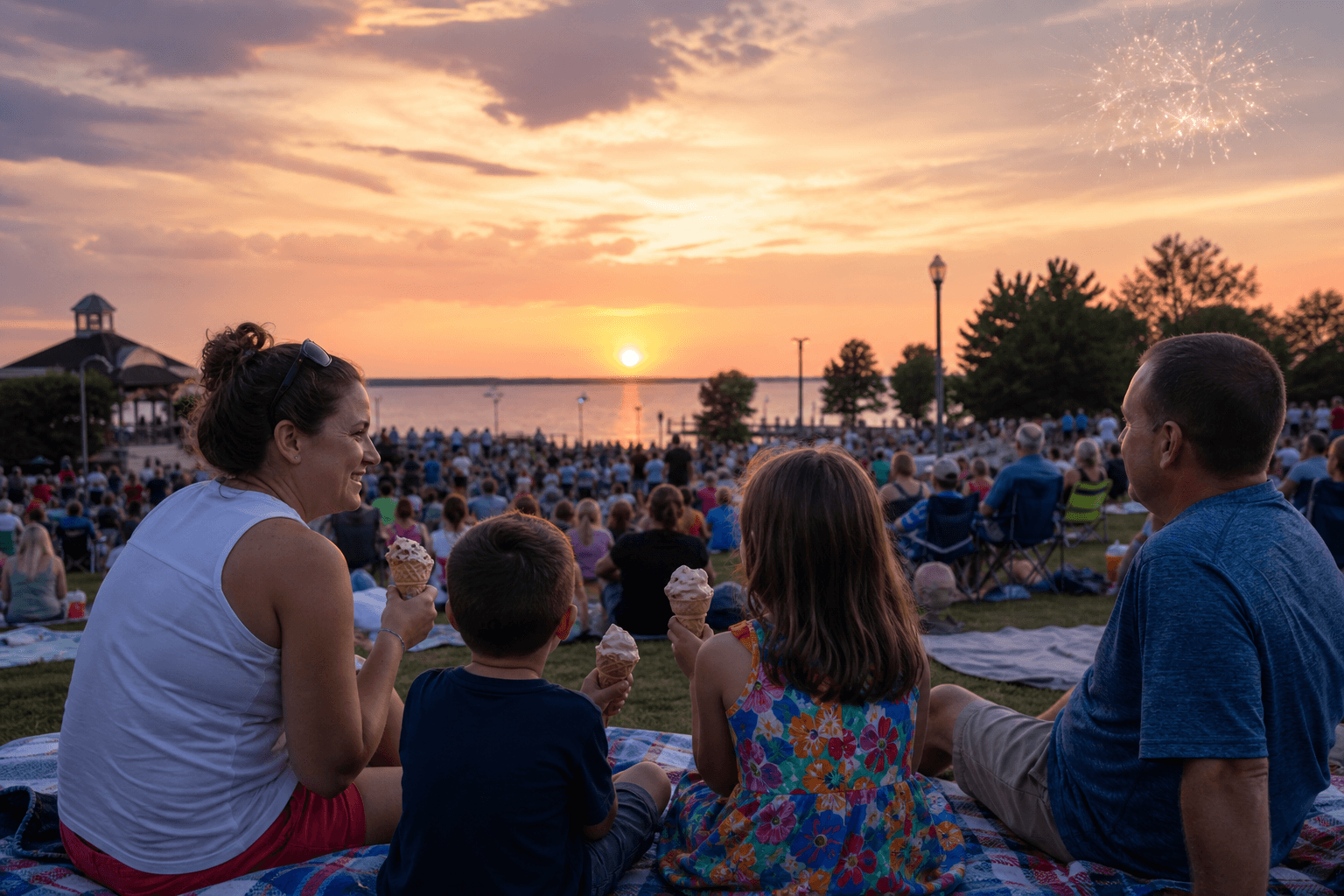 Sundaes in the Park: free summer concerts, fireworks, and the blanket race at Northside — Beach Blog photo, Ocean City, Maryland