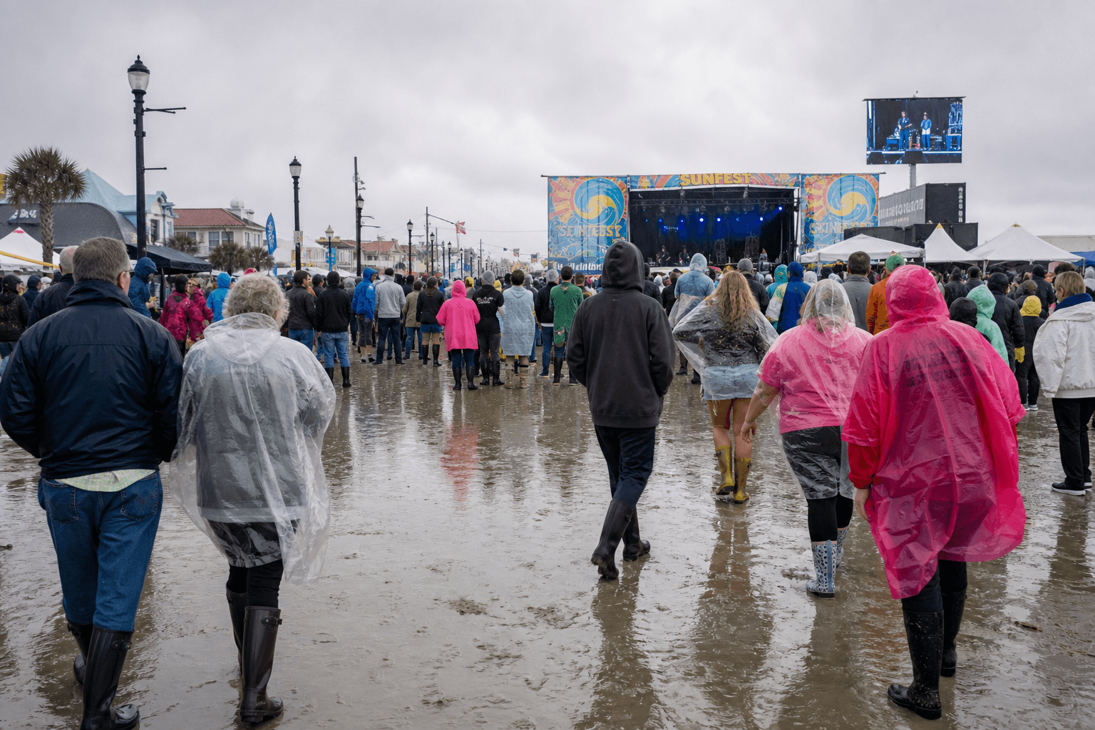 Sunfest rain crowd and mud notes: footwear truth from someone who has worked it — Beach Blog photo, Ocean City, Maryland