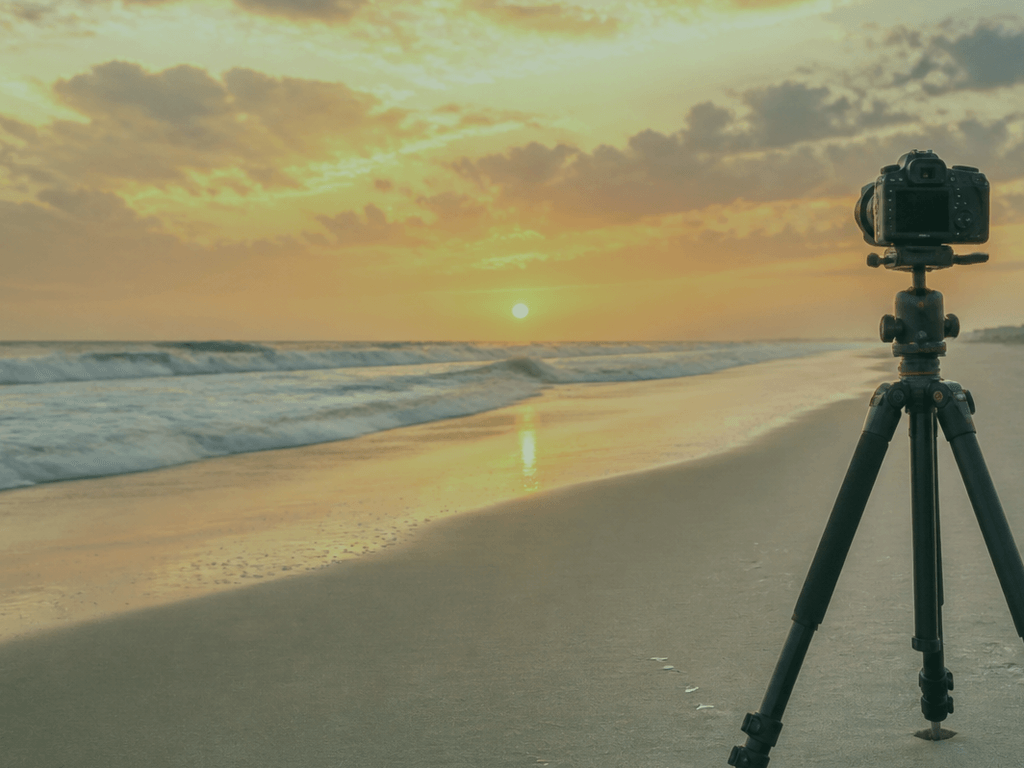 Sunrise photo tripod: sand spike or skip it — supporting Beach Blog photo, Ocean City, Maryland