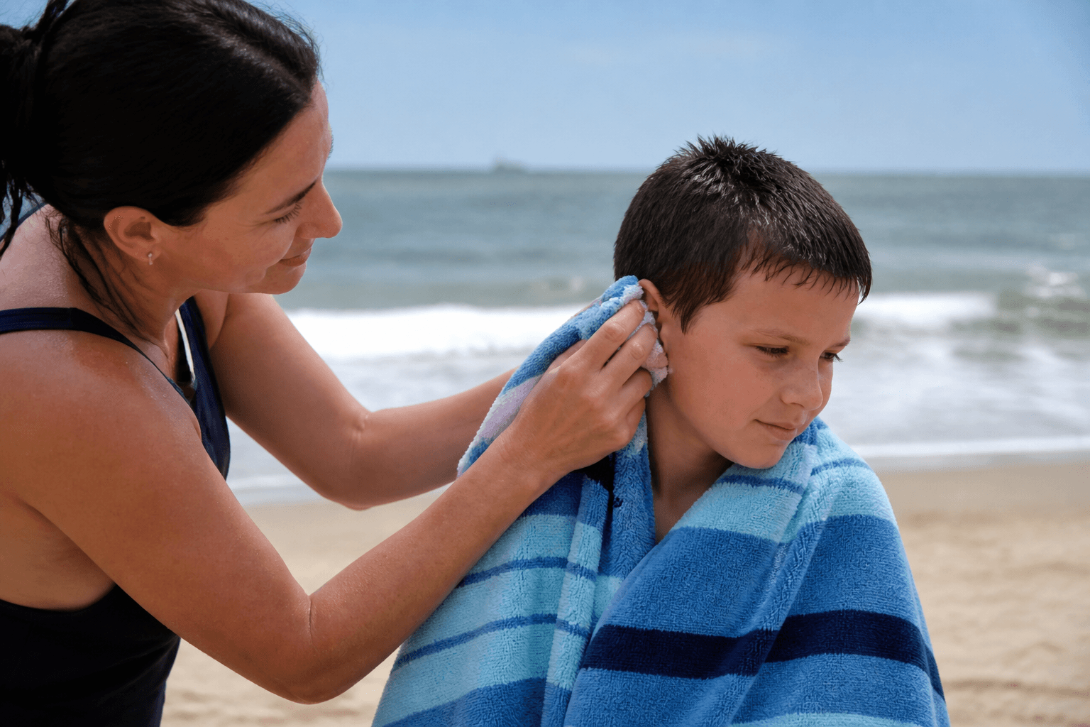 Swimmer's ear prevention after ocean days: dry, do not dig, ask for help early — Beach Blog photo, Ocean City, Maryland
