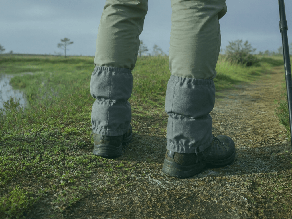 Tick gaiters and sock tucks after trail miles — supporting Beach Blog photo, Ocean City, Maryland