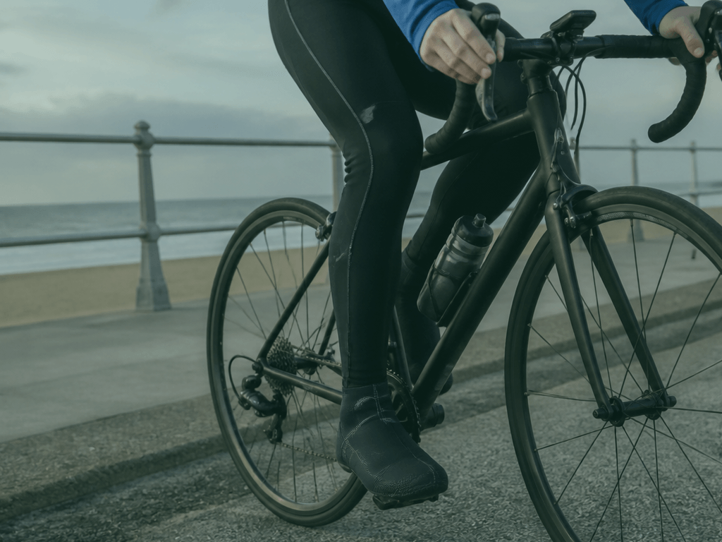 Toe covers for spring bike mornings — supporting Beach Blog photo, Ocean City, Maryland