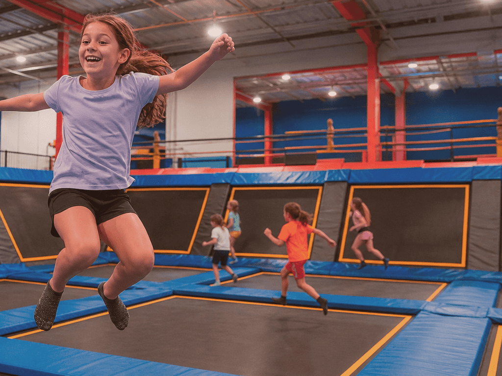 Trampoline park rainy afternoon with three: burn energy without the Boardwalk tax — supporting Beach Blog photo, Ocean City, Maryland