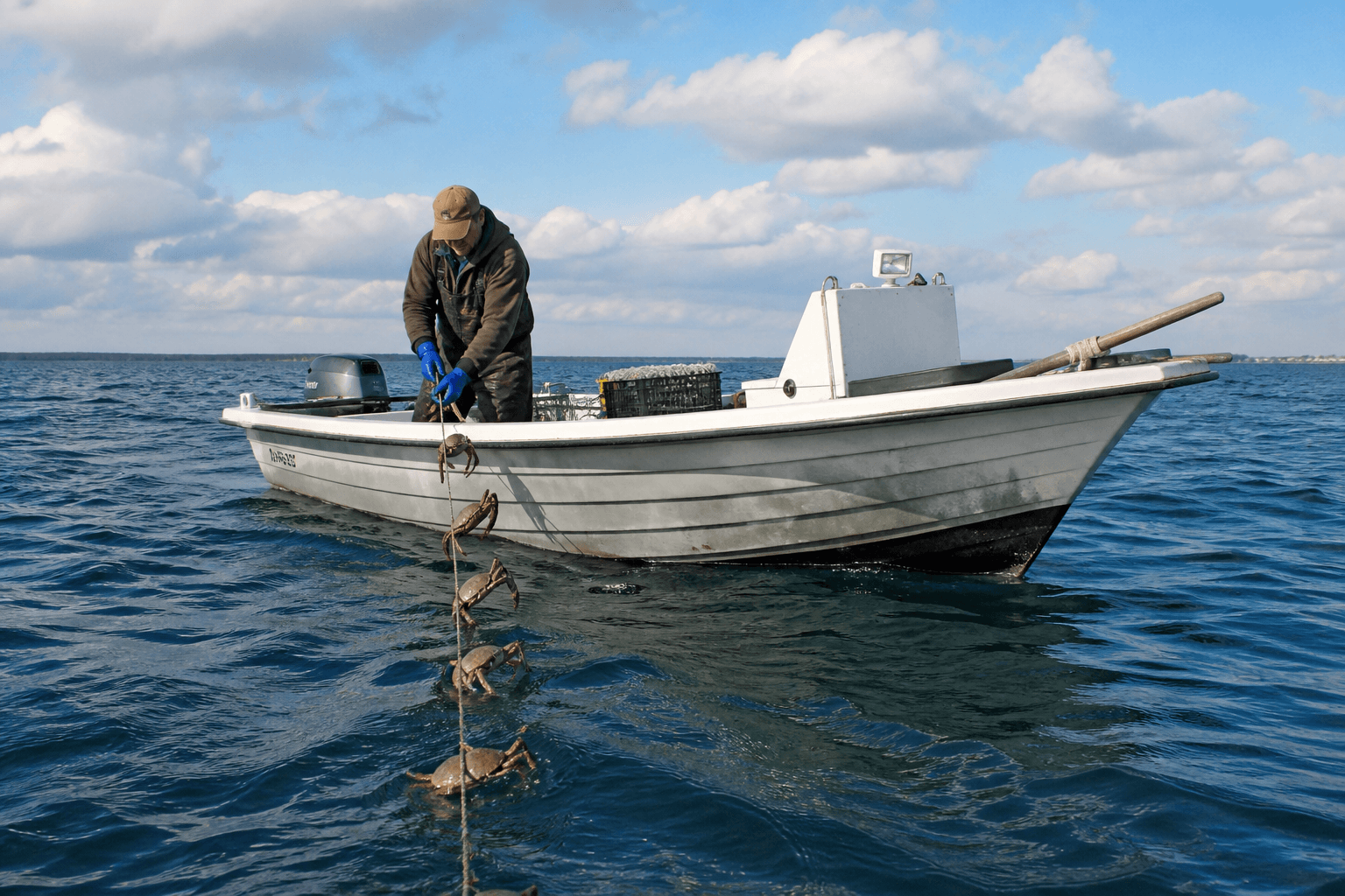 Trotline crabbing is not a beginner sport: when to watch and when to hire know-how — Beach Blog photo, Ocean City, Maryland