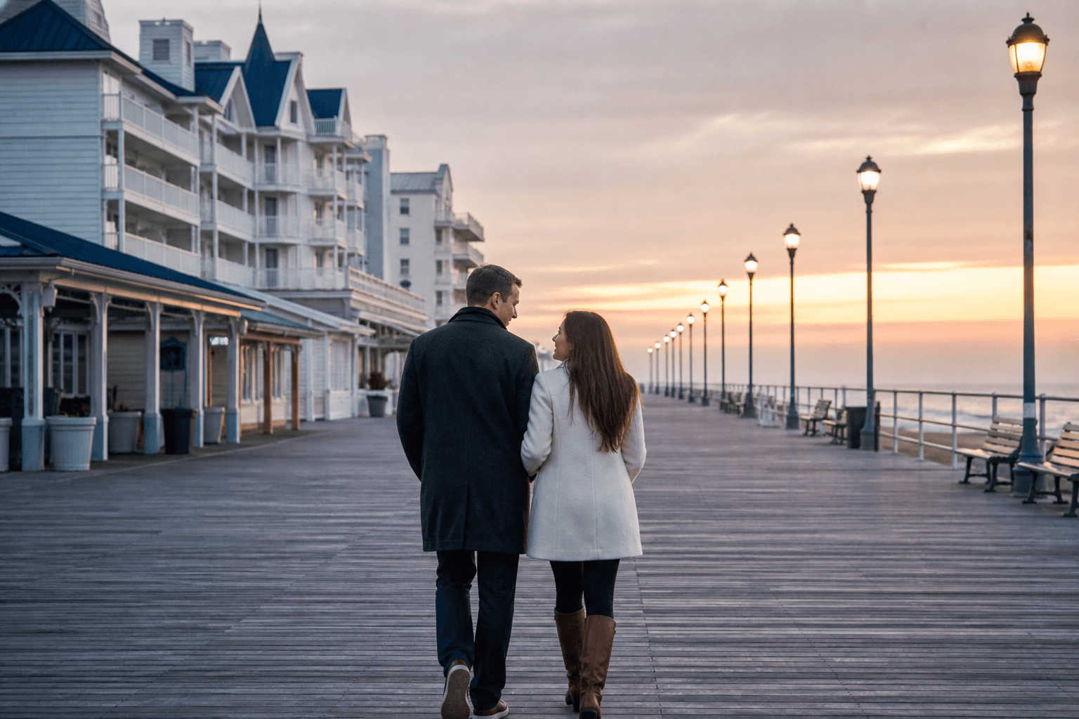 Valentines weekend midwinter OC: neon, layers, and low-crowd romance — Beach Blog photo, Ocean City, Maryland