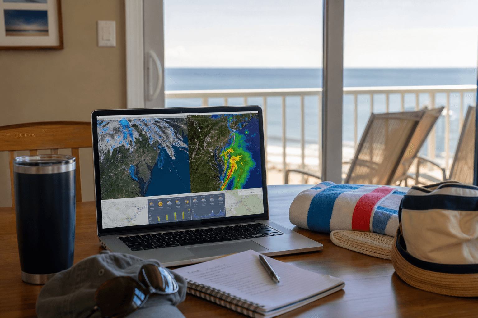 Weather data maps without the nerd spiral: read the useful parts and go outside — Beach Blog photo, Ocean City, Maryland