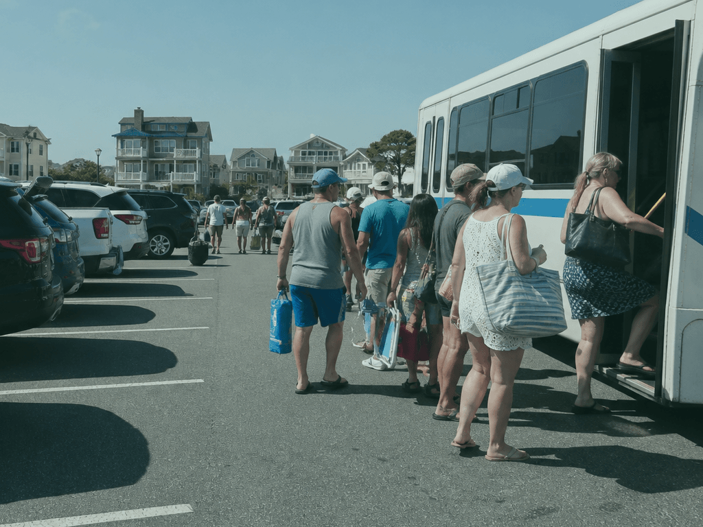 West OC park-and-ride mindset: leave the car, keep the patience — supporting Beach Blog photo, Ocean City, Maryland