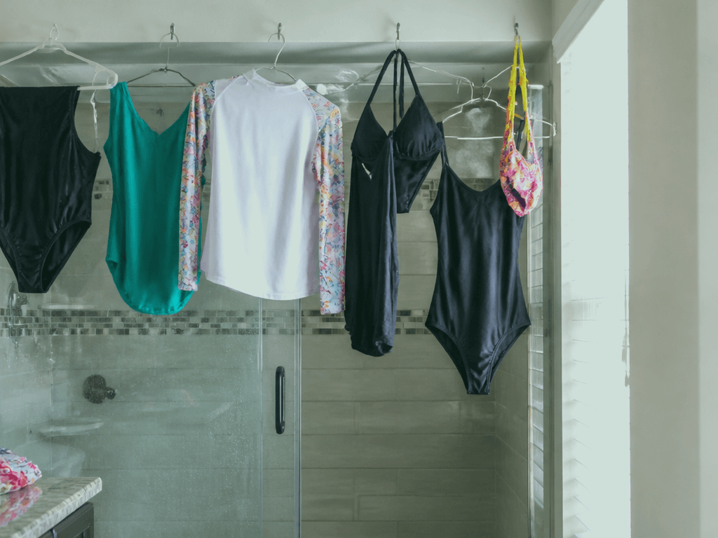 Wet swimsuits: hang them, don't heap them — supporting Beach Blog photo, Ocean City, Maryland