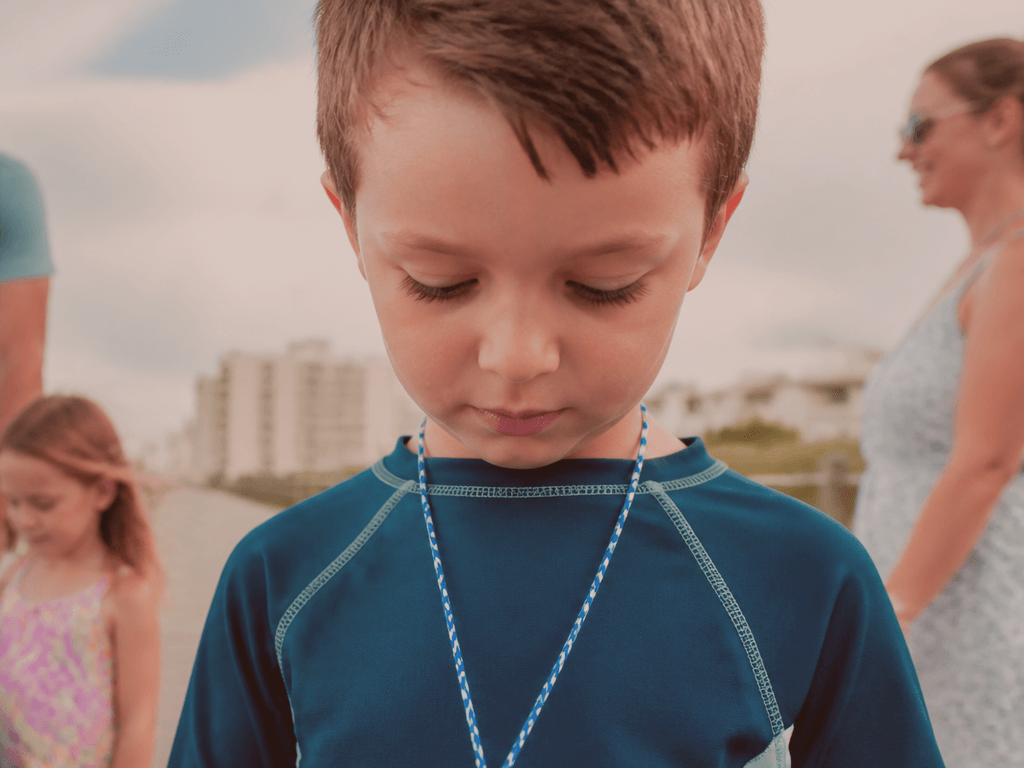 Kid whistle on a lanyard: loud beats cute — supporting Beach Blog photo, Ocean City, Maryland