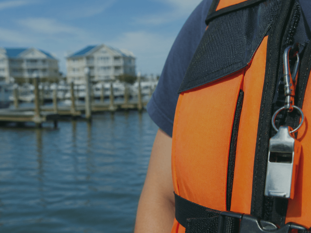 PFD whistle pocket check before you cast off — supporting Beach Blog photo, Ocean City, Maryland