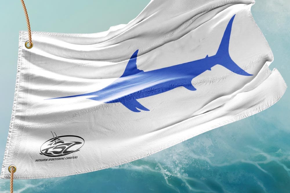 Swordfish release flag motif